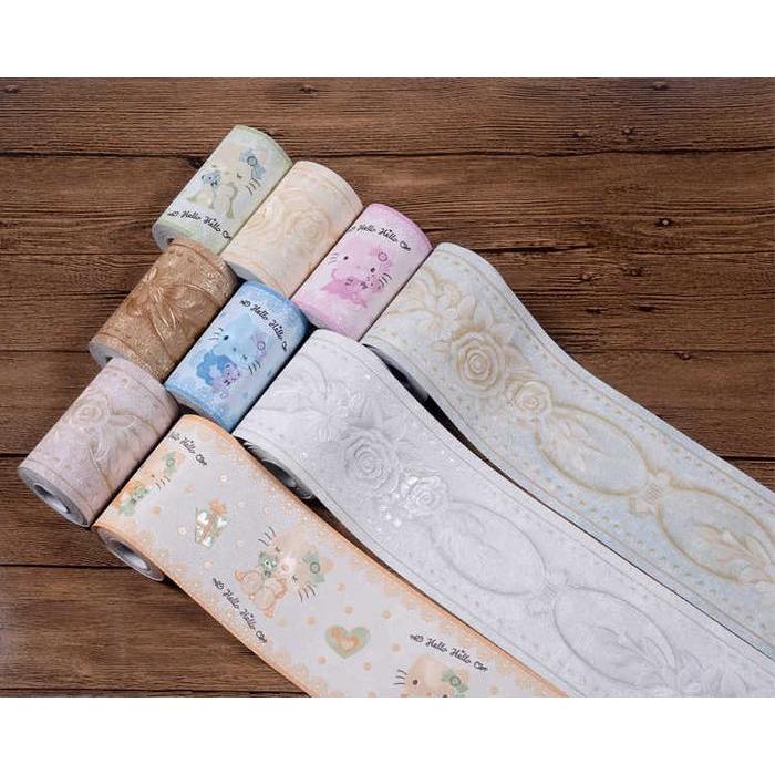 Promo Wallpaper Border Timbul Premium Hiasan List Stiker Dinding Terlaris