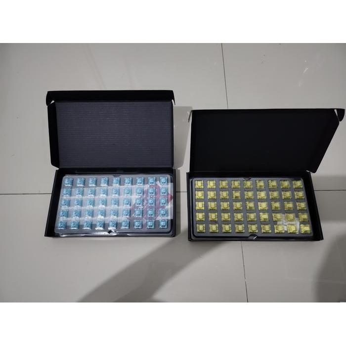 Akko Switch Cream Yellow, Cream Blue, Ocean Blue, Pink With Box Pasti Promo