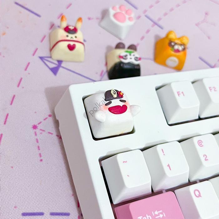 Hu Tao Genshin Impact Artisan Keycap / Keycaps Pasti Promo