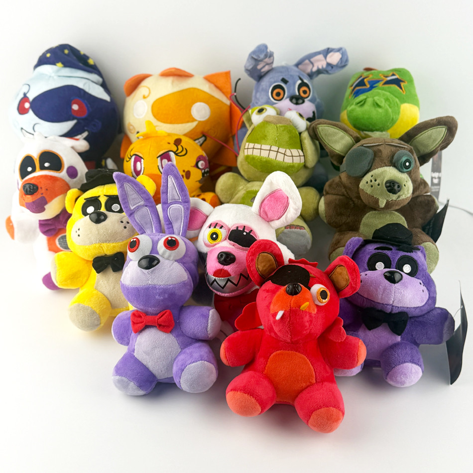 2026 Five Night At Freddy Fnaf Plush Cute Toys Doll Bonnie Bear Foxy Cartoon Stuffed Dolls Freddy