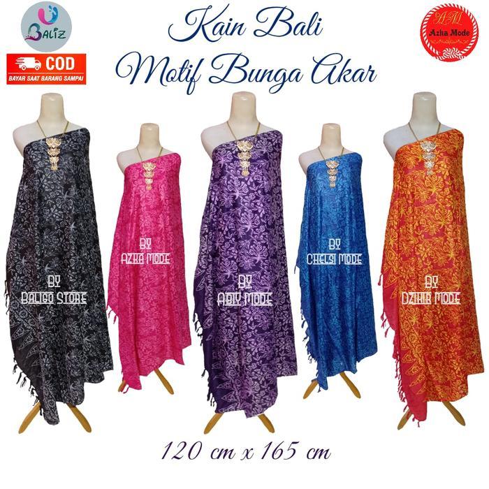 Kain Bali Pantai/Kain Bali Motif Bunga Akar/Kain Bali Halus & Lembut Terlaris
