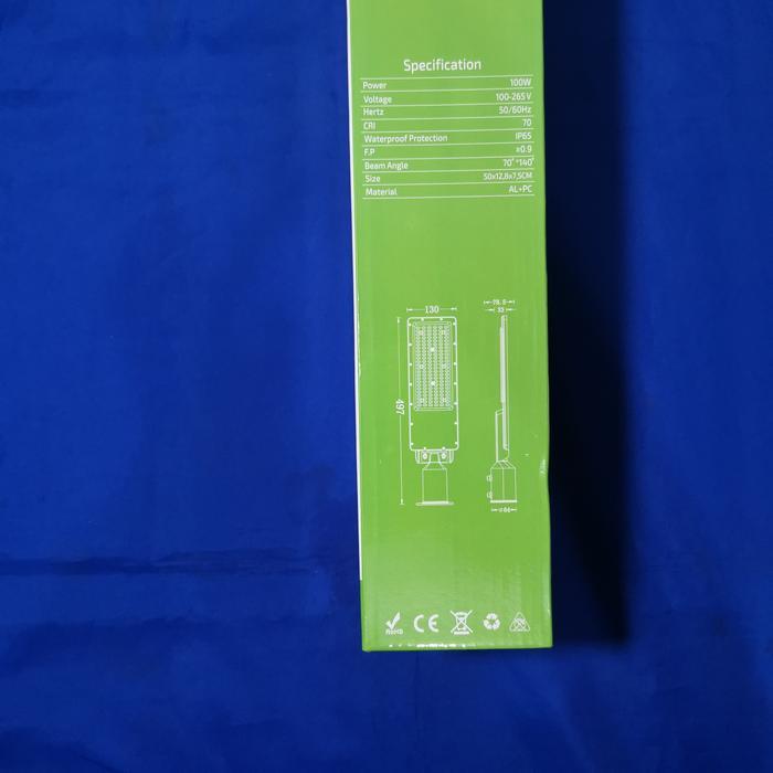 LAMPU TEMBAK JALAN PJU LED + PHOTOCELL SENSOR CAHAYA 100W IP65 OUTDOOR LED STREET LIGHT