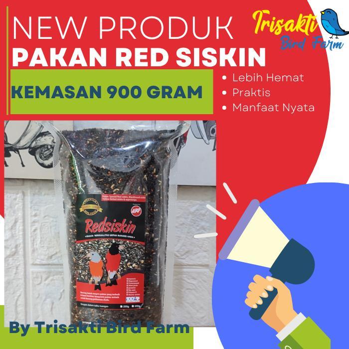 Pakan Burung Red Siskin Hooded Siskin dan Gold Finch Pakan Burung Kenari Kemasan 900 Gram