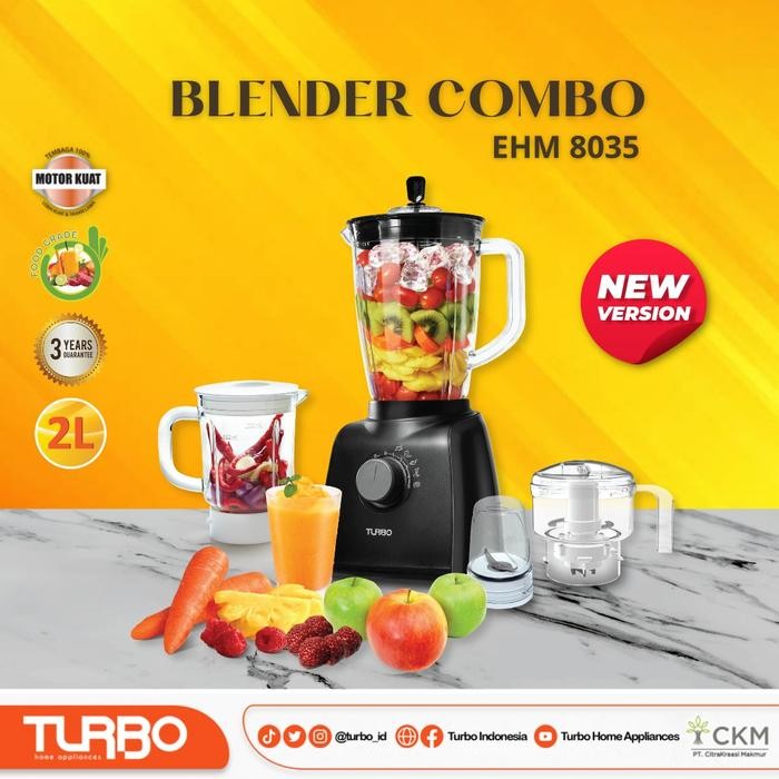 Blender Turbo Set Lengkap Ehm 8035 4 In 1-Turbo Blender Ehm8035 Blende