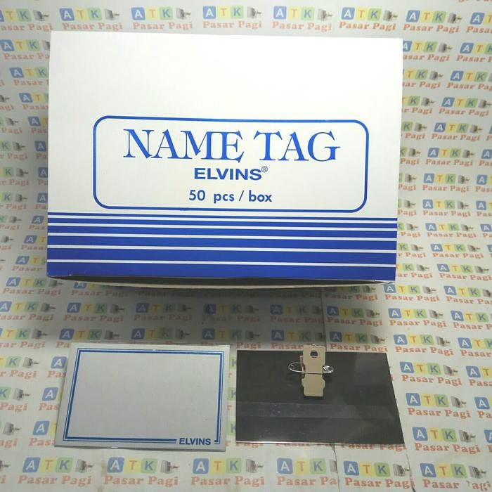 

name tag name bagdes merk elvins 50 pcs/box