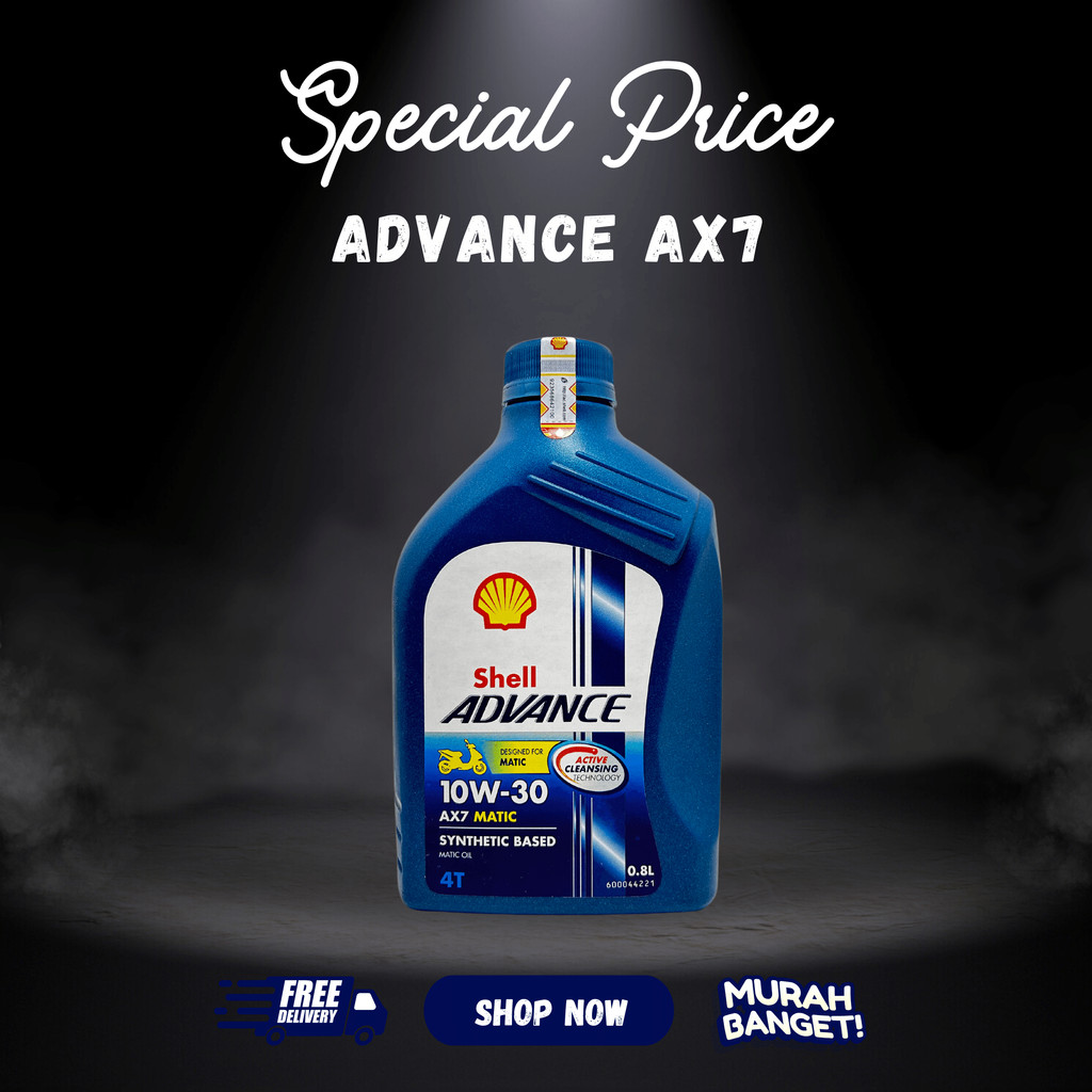Oli Shell Advance AX7 800ml Shell Advance Oil 0.8