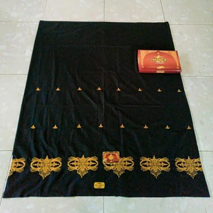 ORIGINAL sarung bordir aceh wadimor asli exclusive lebar hitam emas bisa READY STOCK