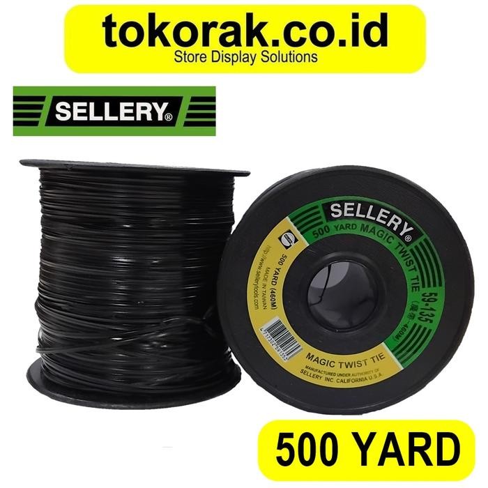 

Kabel Twist Tie 500 Yard Pengikat Kawat Sellery Magic Twister 460 480 M 480M Kawat Ikat 59-135 Tali