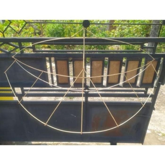 Layanga Gapangan Pegon Layangan 1 meter 1.5 meter layang Pegon Ceper Hanya Rangka Rakit Sendiri