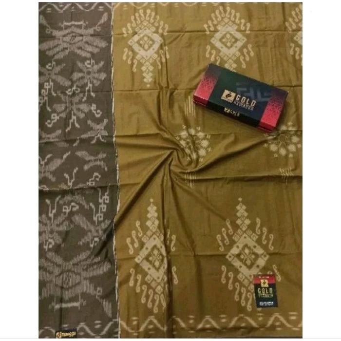 SIAPKIRIM Sarung Mangga Gold Kembang Dewasa SARUNG Tenun Mangga Dewasa READY STOCK