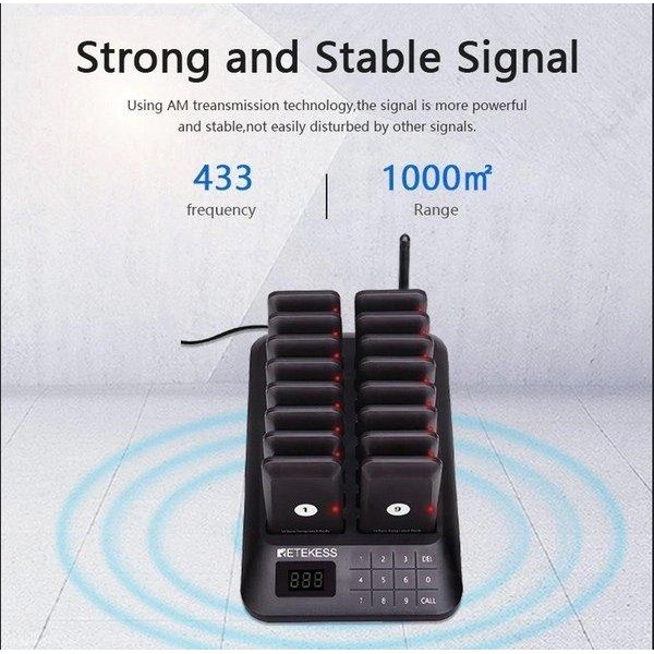 

MESIN ANTRIAN RESTORAN 1 MESIN 16 PAGER PRAKTIS HARGA HEMAT TD157 BEST