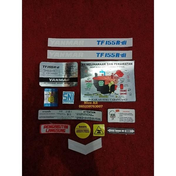 

STIKER MESIN YANMAR TF 85 MLY DAN TF 85 MLYS DAN TF 105 MLY