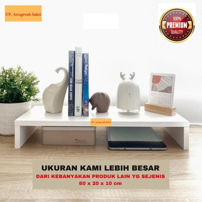 

RAK BUKU KANTOR ATAS MEJA MONITOR MINIMALIS TEMPAT LAPTOP STAND FILE