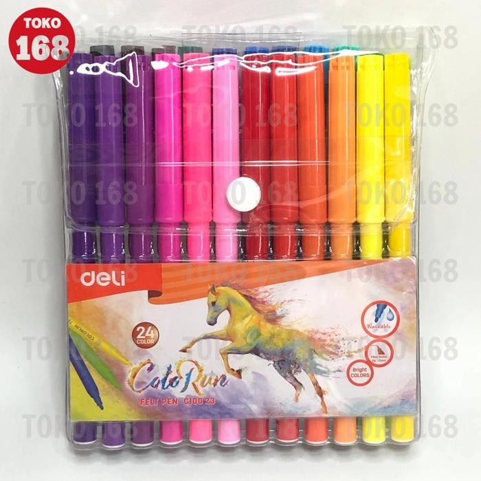 

Bisa Termin! Deli Felt Pen 24 Colors / Spidol Warna 24 Warna C10023 (Set)