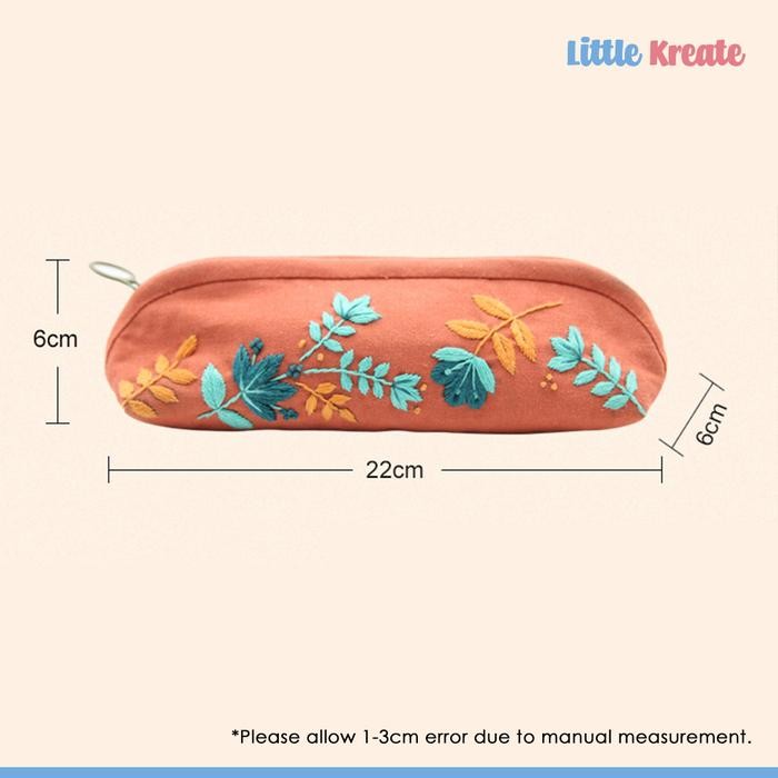 

EG#102 DIY SULAM KOTAK TEMPAT PENSIL HAND EMBROIDERY PENCIL CASE