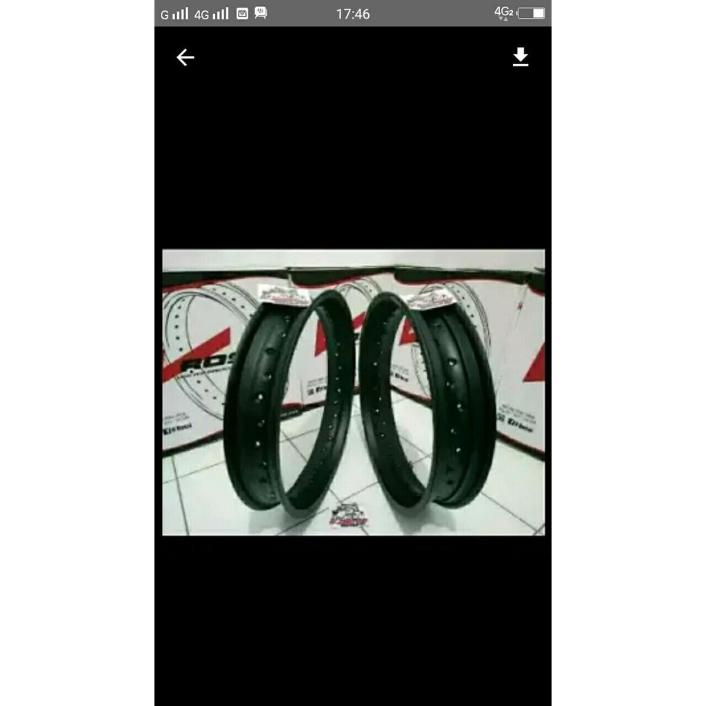Velg Sepasang Rossi Ukuran 300 - 350;Ring 18