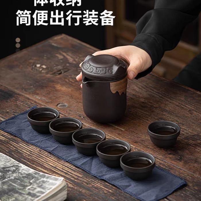 Tea Pot Set Travel Tea Set Portable With Bag