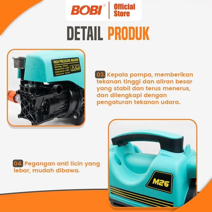 Pilihan- Electric High Pressure Washer Type M26 - High Pressure Washer Mesin Cuci Mobil Dan