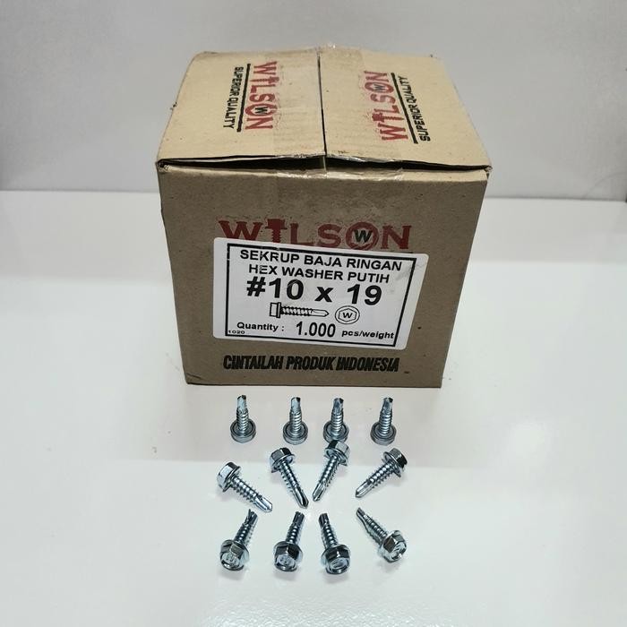 Diskon Baut Roofing Sekrup Skrup Baja Ringan 10 X 19 Per Dus