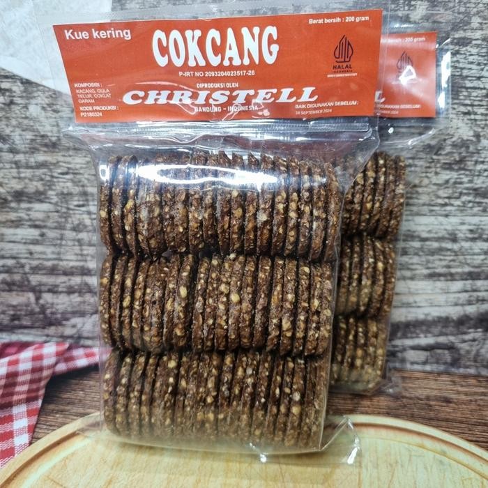 

ASLI Kue Kering Cokcang Coklat Kacang Christell Asli Bandung Snack Cemilan Makanan Ringan Oleh-Oleh
