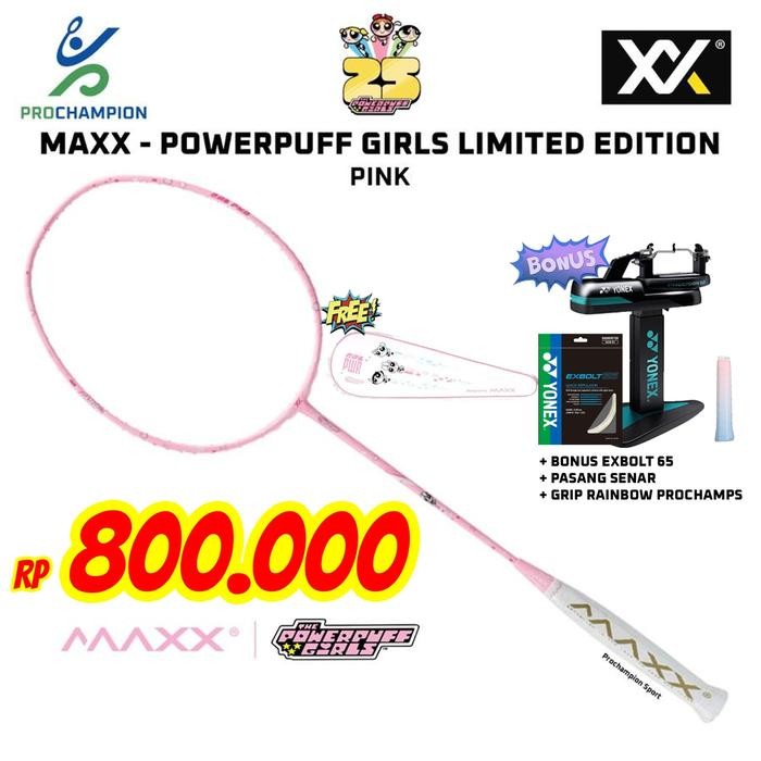 Raket Badminton MAXX PowerPuff Power Puff Girl Pink