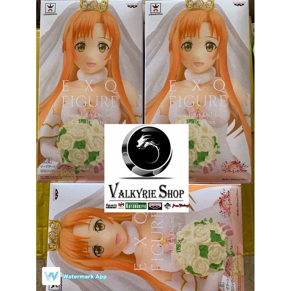 SAO Code Register EXQ Asuna Wedding ver Banpresto