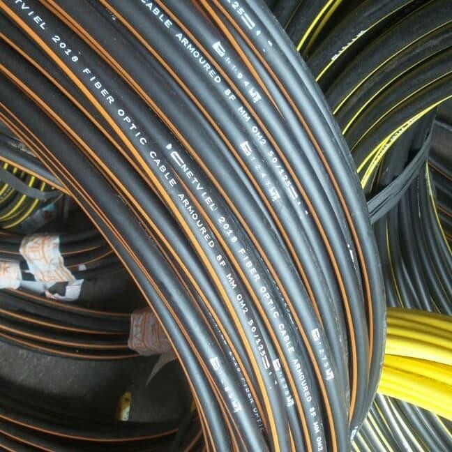 Pilihan- Netviel Kabel Fiber Optic 8 Core Multimode Om2 Outdoor Direct Buried