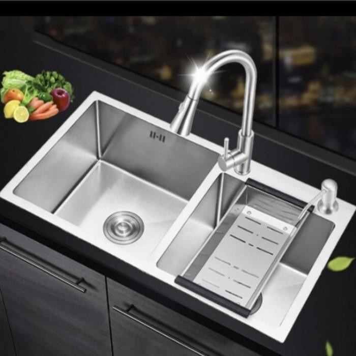 kitchen sink onan 2 lubang 8245 / bak cuci piring onan