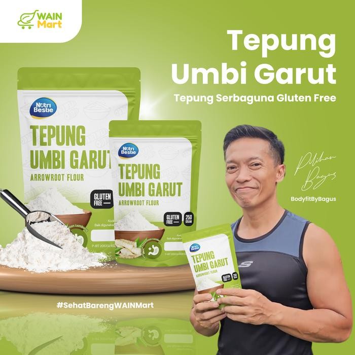 

TERLARIS NutriBestie Tepung Pati Garut 500 Gram (Arrowroot Flour) - Irut Gluten Free - Obat