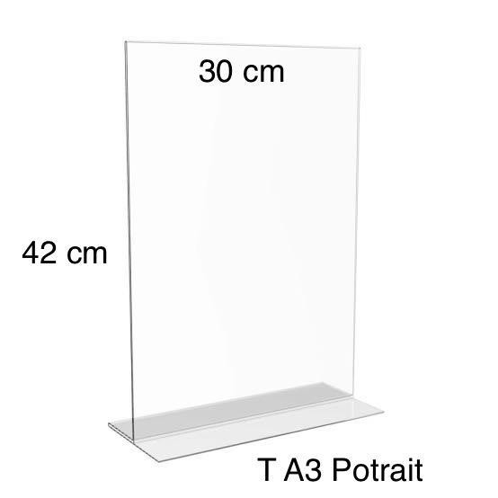 

Acrylic / Akrilik Tent Card T A3 Potrait T 42 Cm X P 30 Cm 3Mm