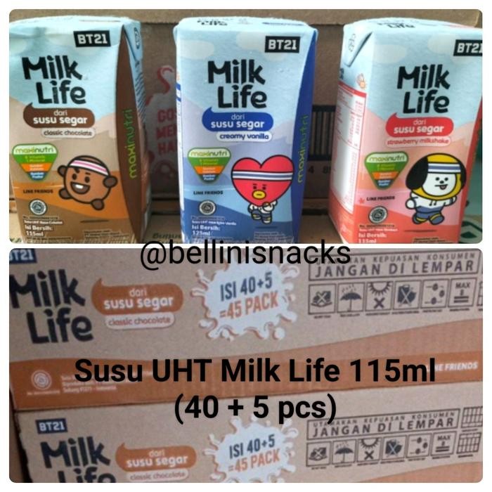 

Pilihan- Susu Uht Milk Life 115Ml Dus Susu Milk Life Karton 40+5 Milklife Bt21