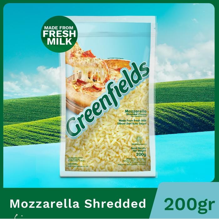 

Pilihan- [Instant Only] Keju Greenfields - Mozzarella Shredded Cheese 200G