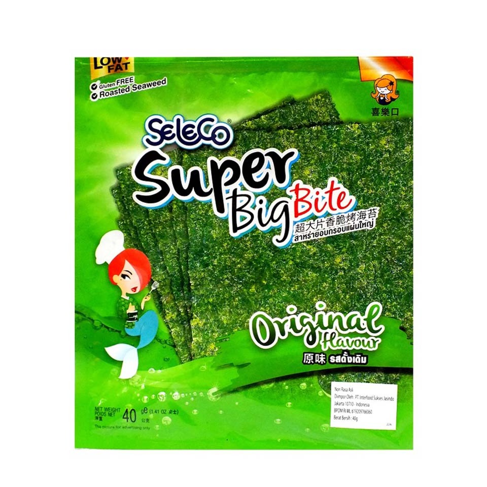 

S00823 SELECO SUPER BIG BITE ORIGINAL RUMPUT LAUT 40GR BUNGKUS MAJU BERSAMA (20250911)