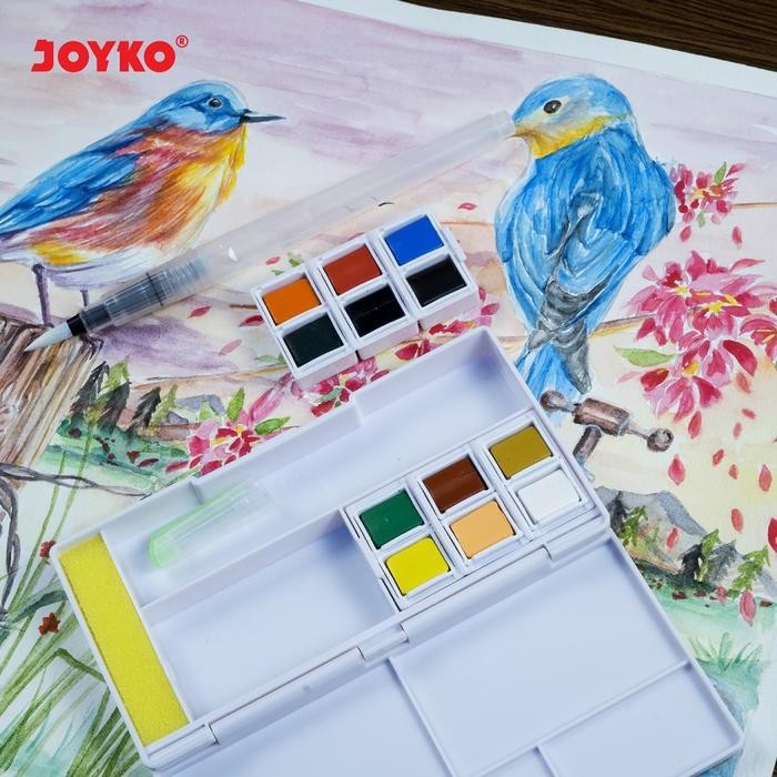 

Bisa Gosend! Watercolor Cat Air Joyko Wc-2000 12 Colors Warna