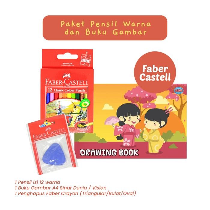

Pilihan- Paket Pensil Warna Buku Gambar A4 Back To School