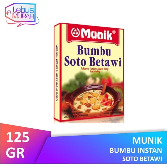 

Stok Baru Munik Bumbu Soto Betawi 125gr