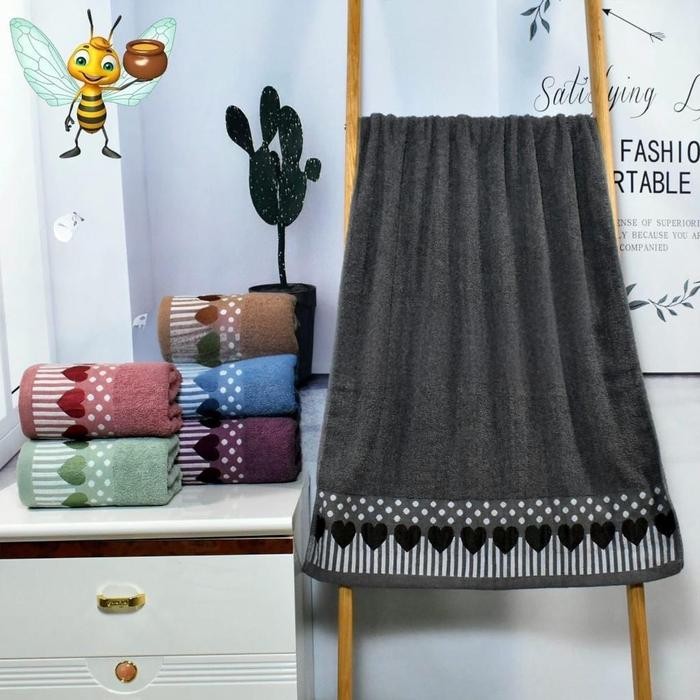 RJ JH Handuk Sarang Lebah Motif uk 50x100 / Handuk Tanggung Termurah