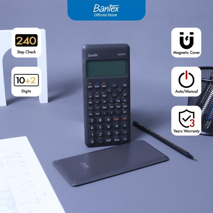 

Bantex Kalkulator Ilmiah / Scientific Calculator 240 Fungsi Untuk Sekolah dan Kantor BD82MS