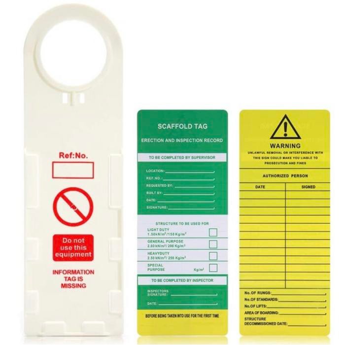 Pilihan- Promo Scaffolding Tag Scaffolding Tag Scaffolding Tagout Lockout