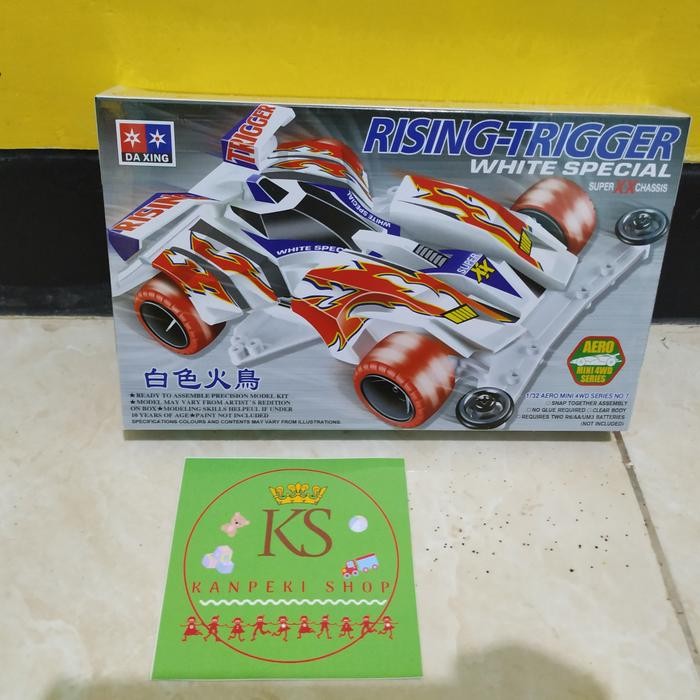 Pilihan- Rep. Tamiya Mini 4Wd Merk Rising Trigger White Special Super Xx Chassis