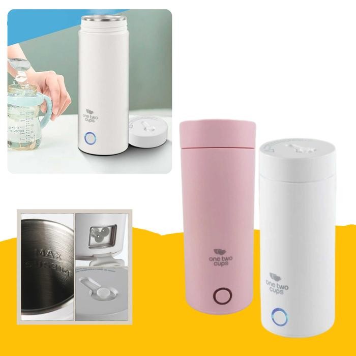 Teko Listrik Pemanas Air Botol Kitchenware Thermos Portable Electric Tumbler Untuk Kopi Teh Minuman