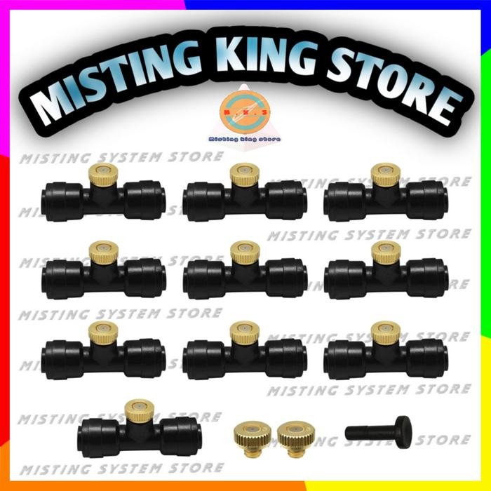 MIST NOZZLE 0.1 MM MISTING KING EMBUN FOGGER FOG NOZLE SPRAYER KABUT