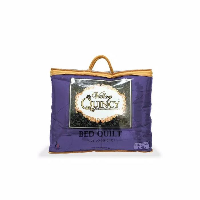 Bedcover Vallery Quincy Quilt 245x225 Grape