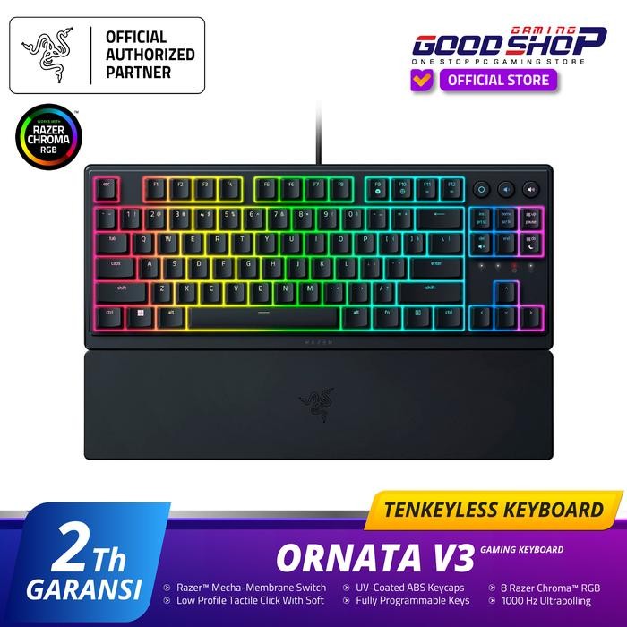 Ready Razer Ornata V3 Tenkeyless - Low-profile RGB Tenkeyless Mecha-membrane