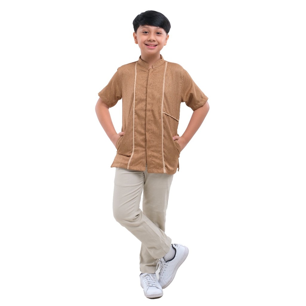 Zoya Dimah Boy Menswear Khaki - Koko Baju Muslim