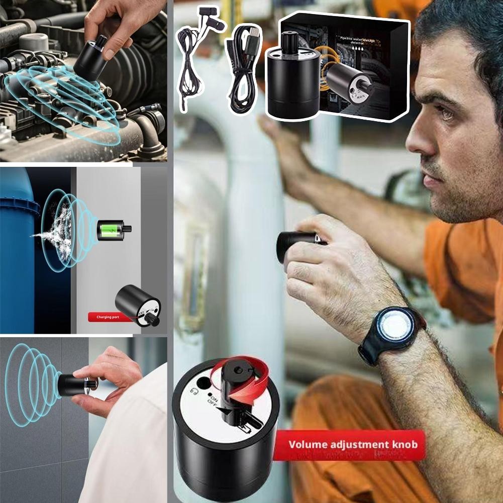 Portable Water Leak Detector Multi-functional Sound Detector Water Leak Detector for Various