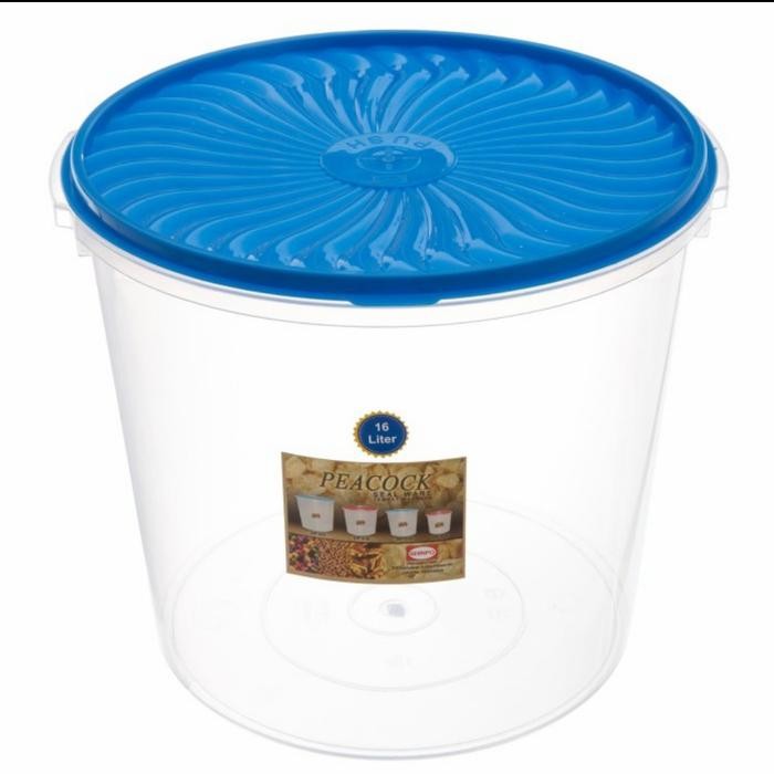 Toples 16 liter Shinpo/ Toples Bening Shinpo/ toples kerupuk ( Gojek)