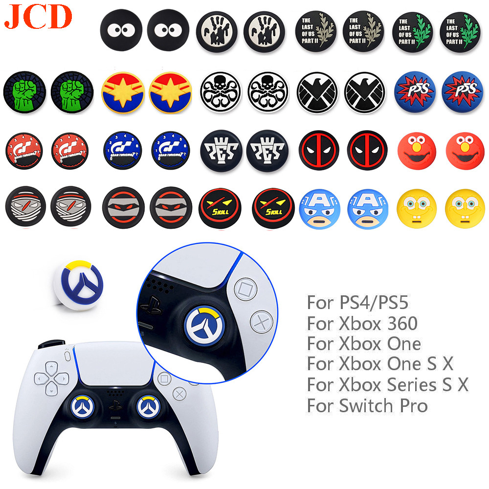 2PCS Silicone Thumbstick Grip Cap For Playstation 5 PS5 PS4 Xbox Series X/S Controller Accessories