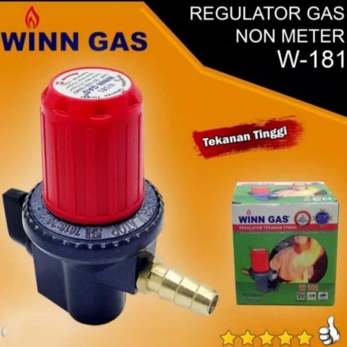 Terbaik Regulator Winn Gas Tekanan Tinggi W-181Nm 100% Ori