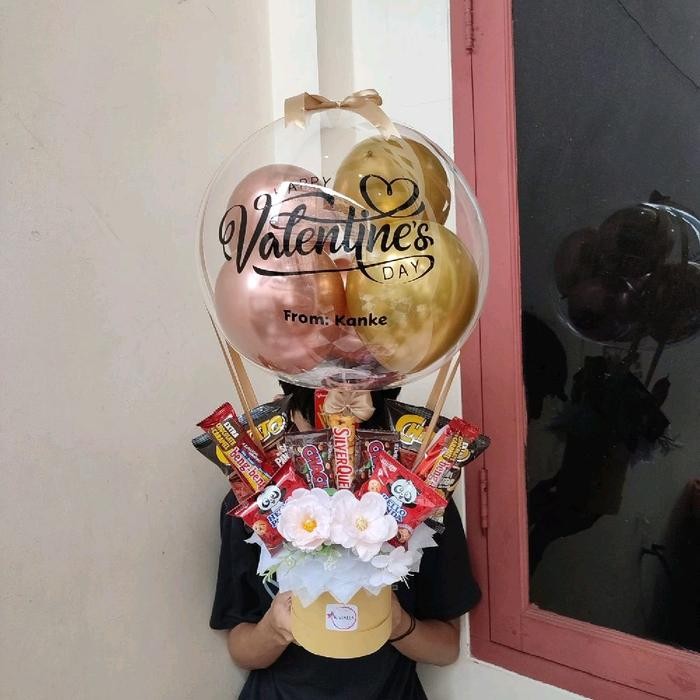 mhho- Buket Balon Bouquet Balon Bucket Balon Snack Ulang Tahun